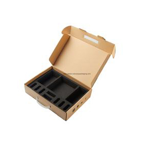 High quality kraft paper with handle inside has EVA tray